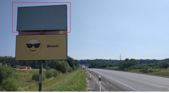 Фото рекламной плоскости по адресу М-06 Киев-Чоп, выезд из города, с. Пасикы-Зубрыцки, верхний