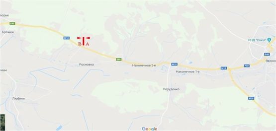 Фото рекламної площини за адресою Автодорога Львов-Краковец, плоскость №1