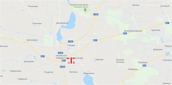 Фото рекламной плоскости по адресу Автодорога Довжанка-Черляни, (Городок) слева