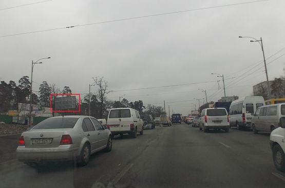 Фото рекламной плоскости по адресу Большая Кольцевая дорога,/ ул. Львовская, 45/7 в сторону Петропавловской Борщаговки