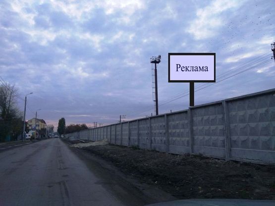 Фото рекламной плоскости по адресу г.Вишневое, ул.Чорновола, напротив д. 18