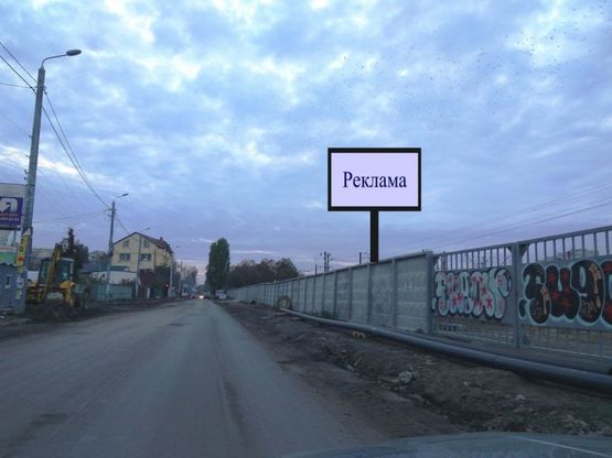 Фото рекламной плоскости по адресу г.Вишневое, ул.Чорновола, напротив д. 12