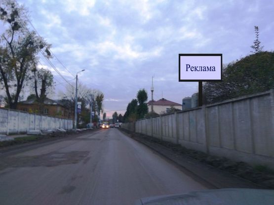 Фото рекламной плоскости по адресу г.Вишневое, ул.Чорновола, 120м до ЖД остановки Вишневое
