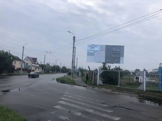 Фото рекламной плоскости по адресу вул. Героїв Чорнобиля  ( кінц. зупинка тр.№3, район ринку,напрямок до м-ну АТБ) сторона А