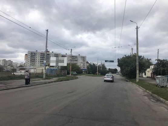 Фото рекламної площини за адресою вул. Героїв Чорнобиля  (кінц. зупинка тр.№3, район ринку,напрямок вул. Дружби) сторона Б