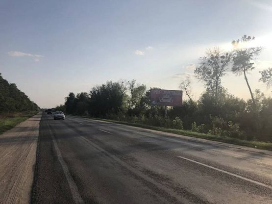Фото рекламной плоскости по адресу В`їзд-в-м.Біла-Церква-з-Київ (біля заправки ГЛУССКО)        сторона А
