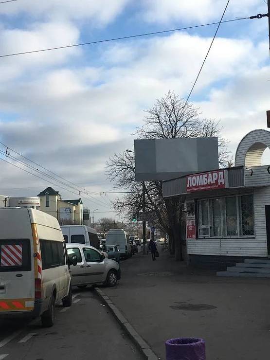 Фото рекламной плоскости по адресу площа Волі, (напрямок у сторонку Леваневського)      сторона А