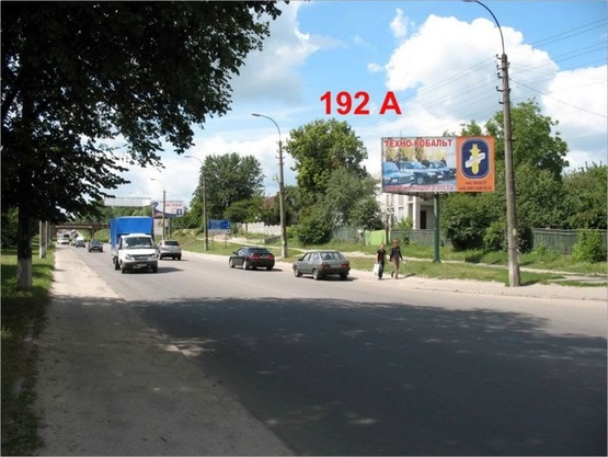 Фото рекламной плоскости по адресу вул. Київська, зі сторони буд. №93, в районі зупинки "Калініна"