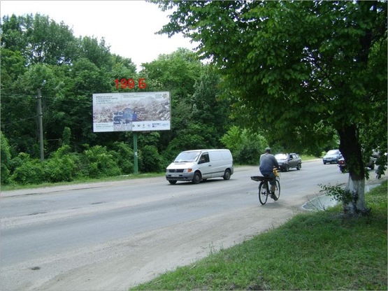 Фото рекламной плоскости по адресу Сквирське шосе, напроти буд.236, зі сторони парку "Олександрія"