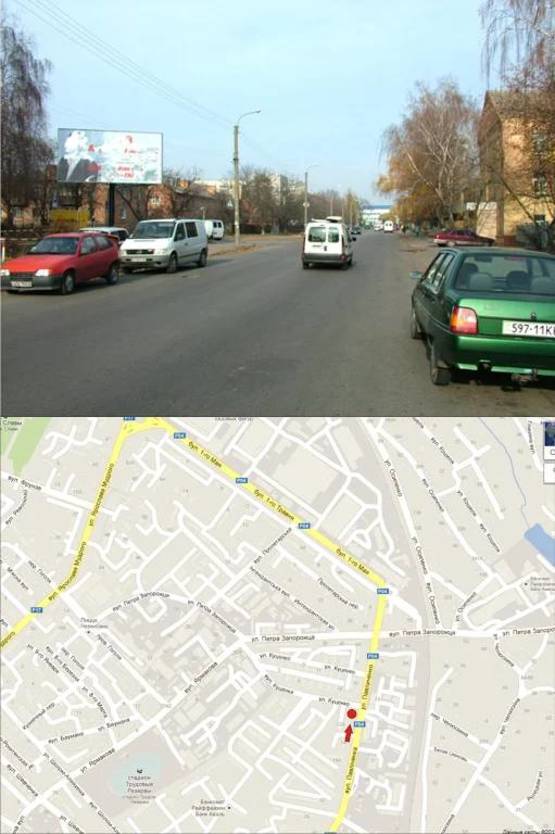 Фото рекламной плоскости по адресу вул. Павлюченко 12,( перех.Куценко)