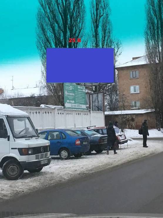 Фото рекламной плоскости по адресу вул. Привокзальна, 8 (Елеватор) в сторону ТЕРМОПАК         сторона Б