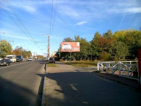 Фото рекламної площини за адресою Чудновская ул.,101  (АЗС "ЭКО Оил", Эконом. коледж)
