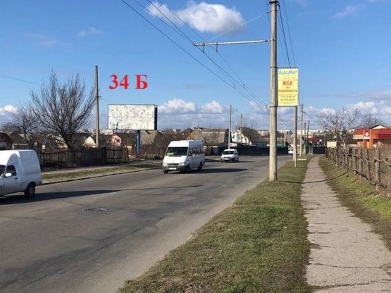 Фото рекламной плоскости по адресу вул. Дружби,  напрямок до пл. Волі (за старим МРЕО)