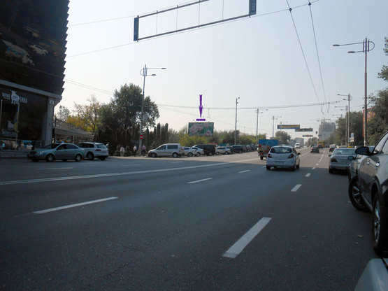 Фото рекламной плоскости по адресу ул.Л.Толстого,59 направление ул.Саксаганского