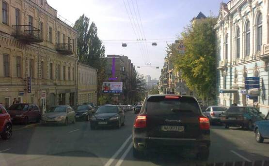 Фото рекламной плоскости по адресу ул.Воровского/ул.Гоголевская направление на пл.Победы