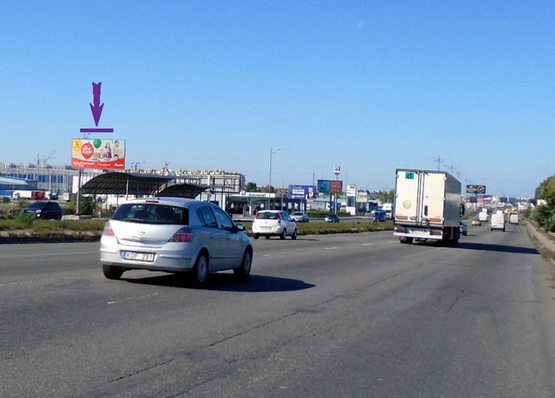 Фото рекламної площини за адресою Кільцева дорога, 100 м після Жулянського шляхопроводу, напрямок на Святошин