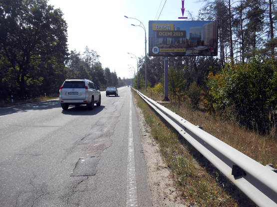 Фото рекламной плоскости по адресу просп. Мінський