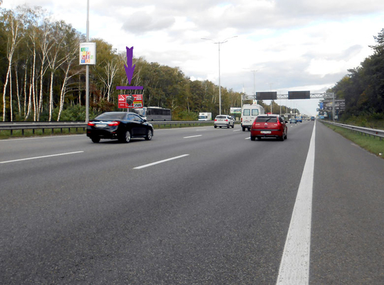 Фото рекламной плоскости по адресу Бориспільське шосе, 28,2 км,  у напрямку а/п Борисполь