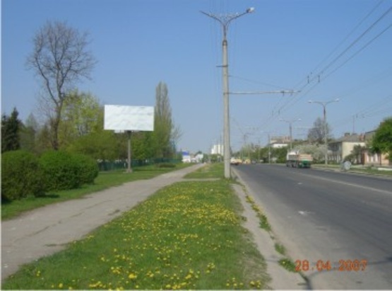 Фото рекламной плоскости по адресу вул. Дубнівська (школа інтернат)