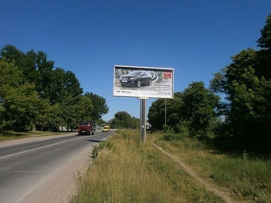 Фото рекламной плоскости по адресу Нечая  ул., выезд (300 м.  от АЗС Тінік Оил и Shell)