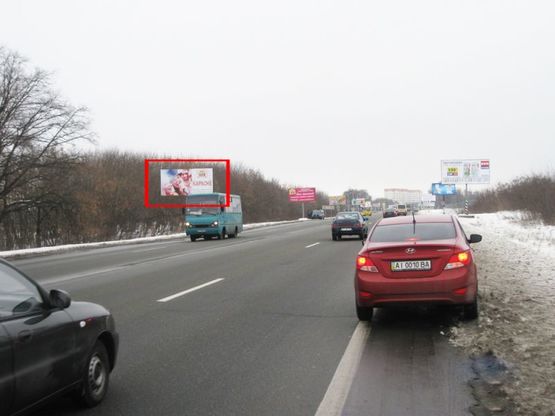 Фото рекламной плоскости по адресу Траса Е40, вул. Київський Шлях, 34км+200, в'їзд у м. Бориспіль з м. Київ.