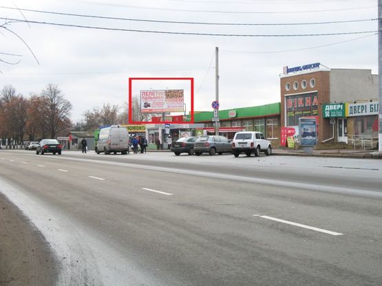 Фото рекламной плоскости по адресу Траса Е40, вул. Київський Шлях, 100 біля м-ну "Фора" NEW