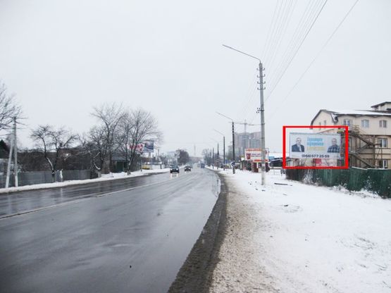 Фото рекламной плоскости по адресу Траса Е40, вул. Київський Шлях, 129