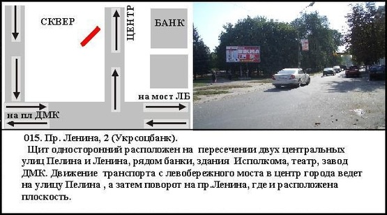 Фото рекламной плоскости по адресу проспект Свободи, 2 (Укрсоцбанк), Заводський район