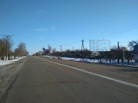 Фото рекламной плоскости по адресу ул. Грушевского, 237, в центр, со ст. Житомира