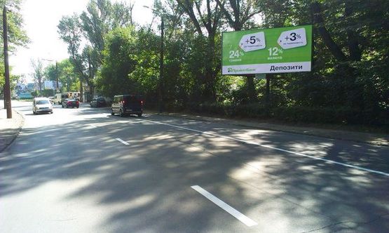 Фото рекламної площини за адресою Московской Олимпиады ул., (100 м. до Автовокзала)