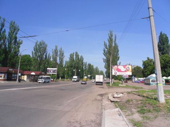 Фото рекламной плоскости по адресу 30 лет Победы ул., (напротив  ТЦ "Квартал","Приватбанк","АТБ маркет")