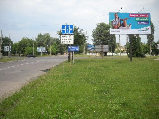 Фото рекламной плоскости по адресу Королева ул. - Сумгаитская ул.( 200 м.к АЗС "ОККО",200 м.к АЗС "Shell")