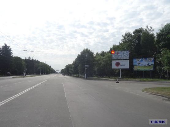 Фото рекламной плоскости по адресу Zt 046 проспект Миру,87 готель "Ялинка"(верхній) А