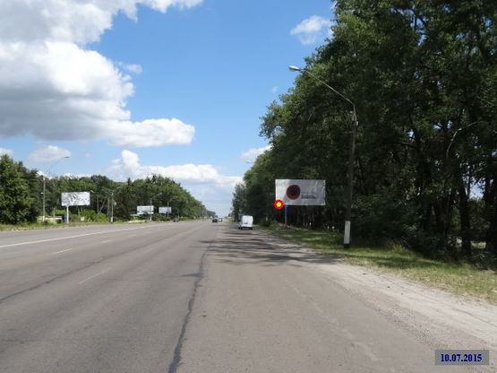 Фото рекламной плоскости по адресу Zt 013 Київське шосе,140(виїзд з міста) А