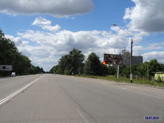 Фото рекламной плоскости по адресу Zt 015 Київське шосе,141 ресторан"Полісся" А