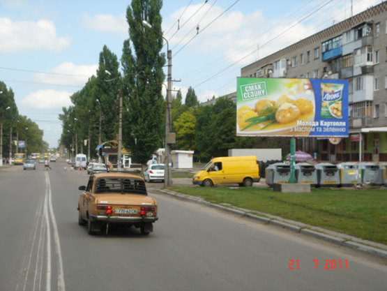 Фото рекламної площини за адресою просп. Л.Украинки (просп. 50-лет. Октября), 13-а, возле супермаркета «Сильпо», остановка «Аврора»