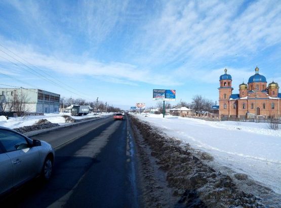 Фото рекламной плоскости по адресу ул. Киевская, 112а, возле церкви
