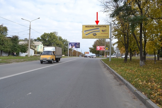 Фото рекламної площини за адресою ул. Ак. Павлова 84 из центра