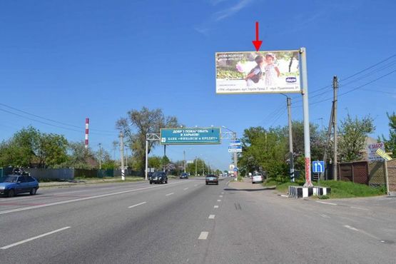 Фото рекламной плоскости по адресу Полтавский шлях-пос.Песочин -остановка Плечевая (въезд в город)