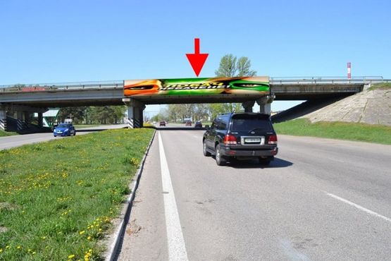 Фото рекламної площини за адресою Брандмауэр №1-Полтавский шлях - развязка с окружной-из центра