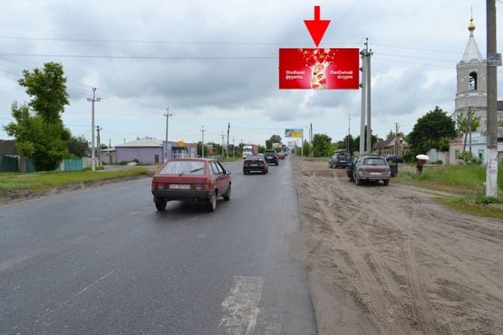 Фото рекламной плоскости по адресу Пр-т Гагарина -пос. Безлюдовка-рынок Безлюдовский-(въезд в город)