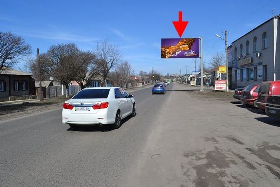 Фото рекламной плоскости по адресу Мерефа-ул. Днепровская 185-в ст Харькова