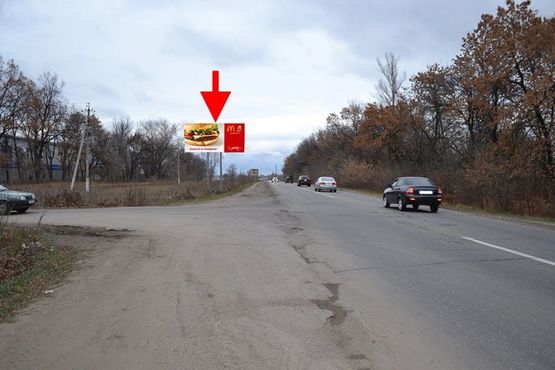 Фото рекламной плоскости по адресу ул. Леся Сердюка -окружная дорога-11- выезд из города в ст пос. Циркуны