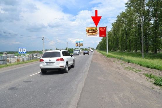 Фото рекламної площини за адресою ул. Леся Сердюка -окружная дорога-флажок №3 выезд из города в ст пос. Циркуны