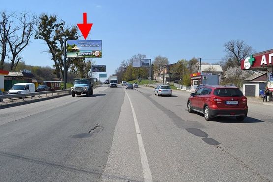 Фото рекламної площини за адресою Симферопольское шоссе- ул. Харьковская -поворот на Бабаи -флажок №2-из центра