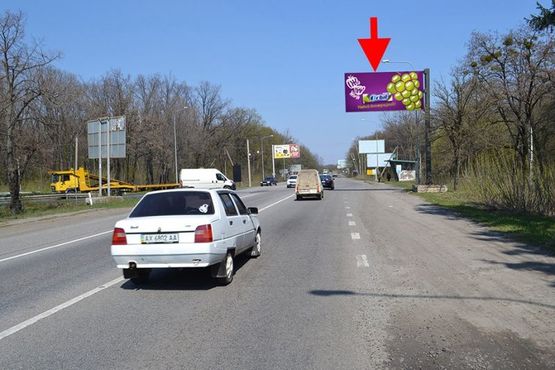 Фото рекламной плоскости по адресу Симферопольское шоссе-пос. Высокий-пост ГАИ-флажок №4 (въезд в город)