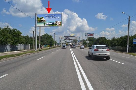 Фото рекламной плоскости по адресу Полтавский шлях- пер. Харьковский-перед постом ГАИ-флажок№1,в центр