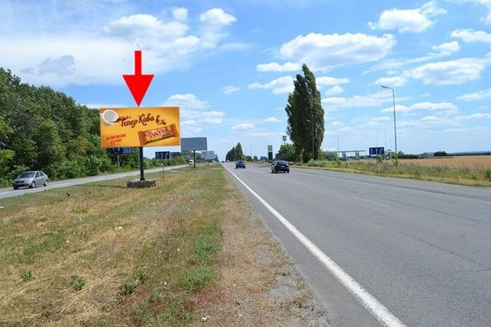 Фото рекламной плоскости по адресу Московский пр-т - Ростовская трасса возле АЗС ОККО-10- (выезд из города)