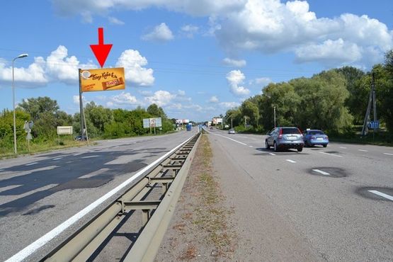 Фото рекламної площини за адресою Трасса Киев-Харьков-466 км-пос. Коротыч-возле АЗС WOG-флажок№1-в ст Харькова