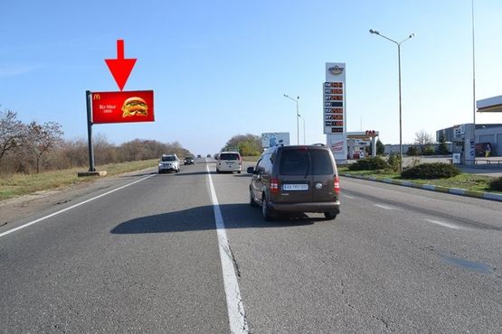 Фото рекламної площини за адресою Трасса Киев-Харьков-461 км-возле АЗС ОВИС в р-не Люботина - в ст. Харькова